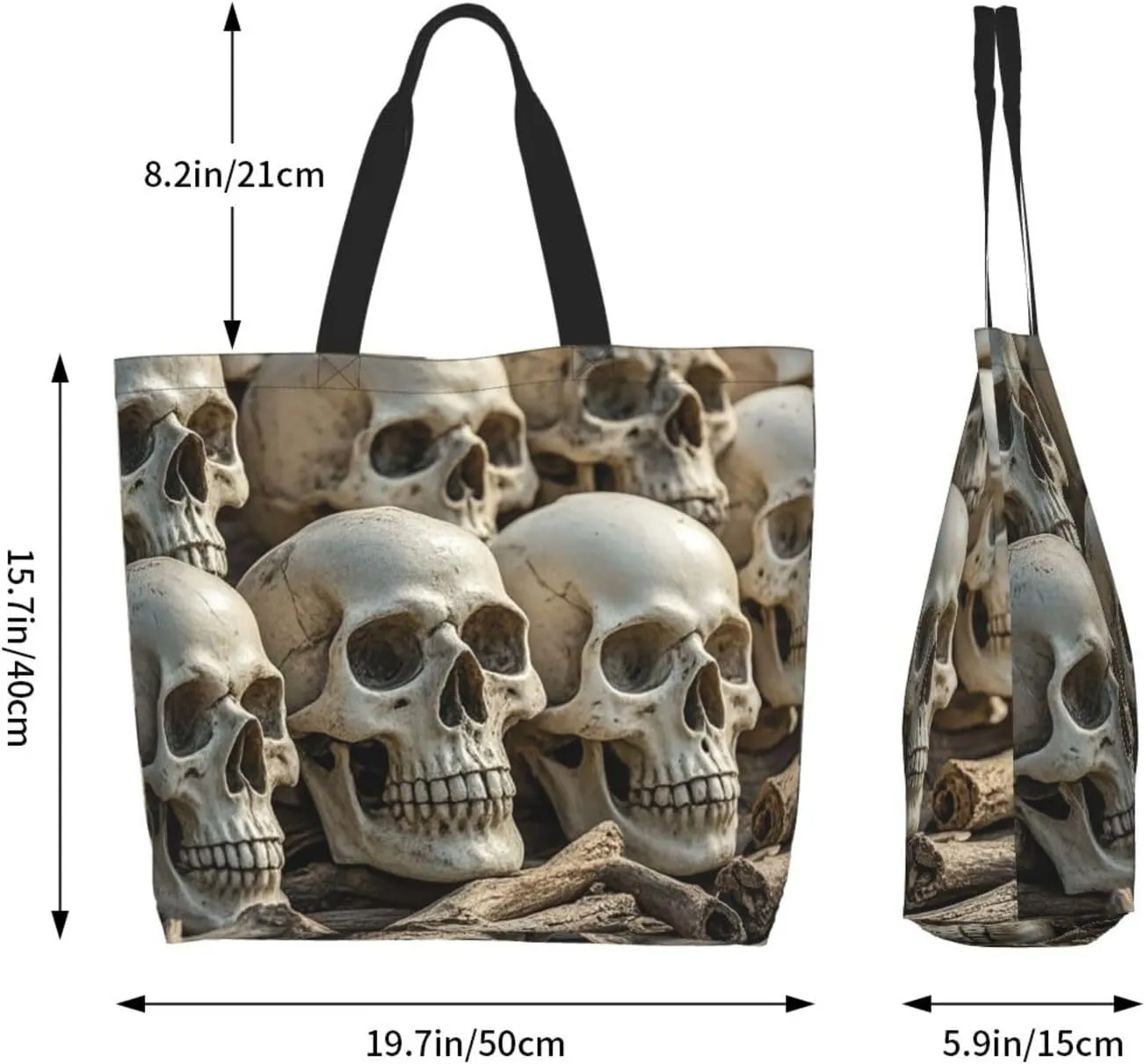 Tote Bag for Women Sunflower Field Sunset Grocery Bag Foldable Shopping Bags Reusable Large Tote Bag
