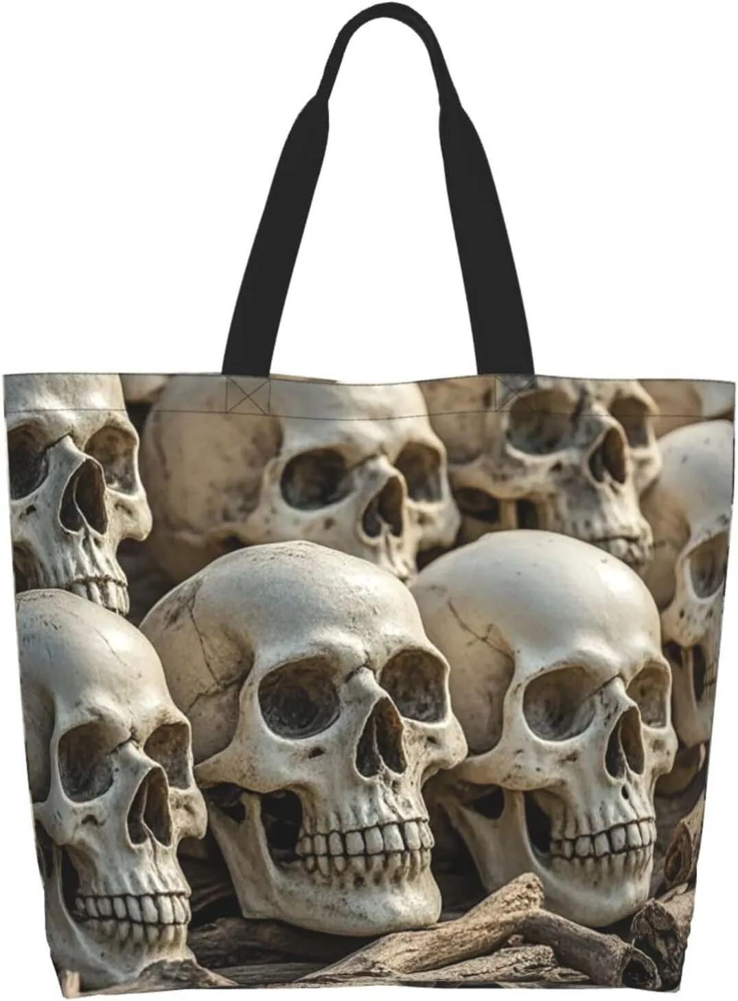 Tote Bag for Women Sunflower Field Sunset Grocery Bag Foldable Shopping Bags Reusable Large Tote Bag