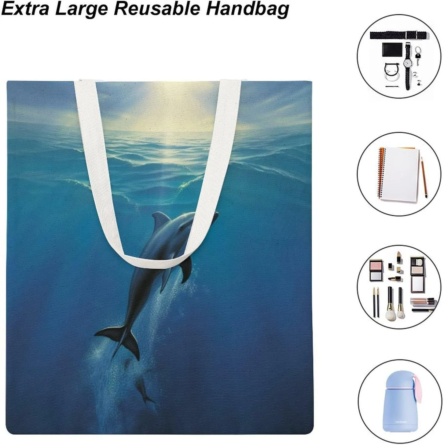 Tote Bag Laptop Handbag Elk In The Meadow Grocery Bag Canvas Shoulder Bag Crossbody Bag for Travel
