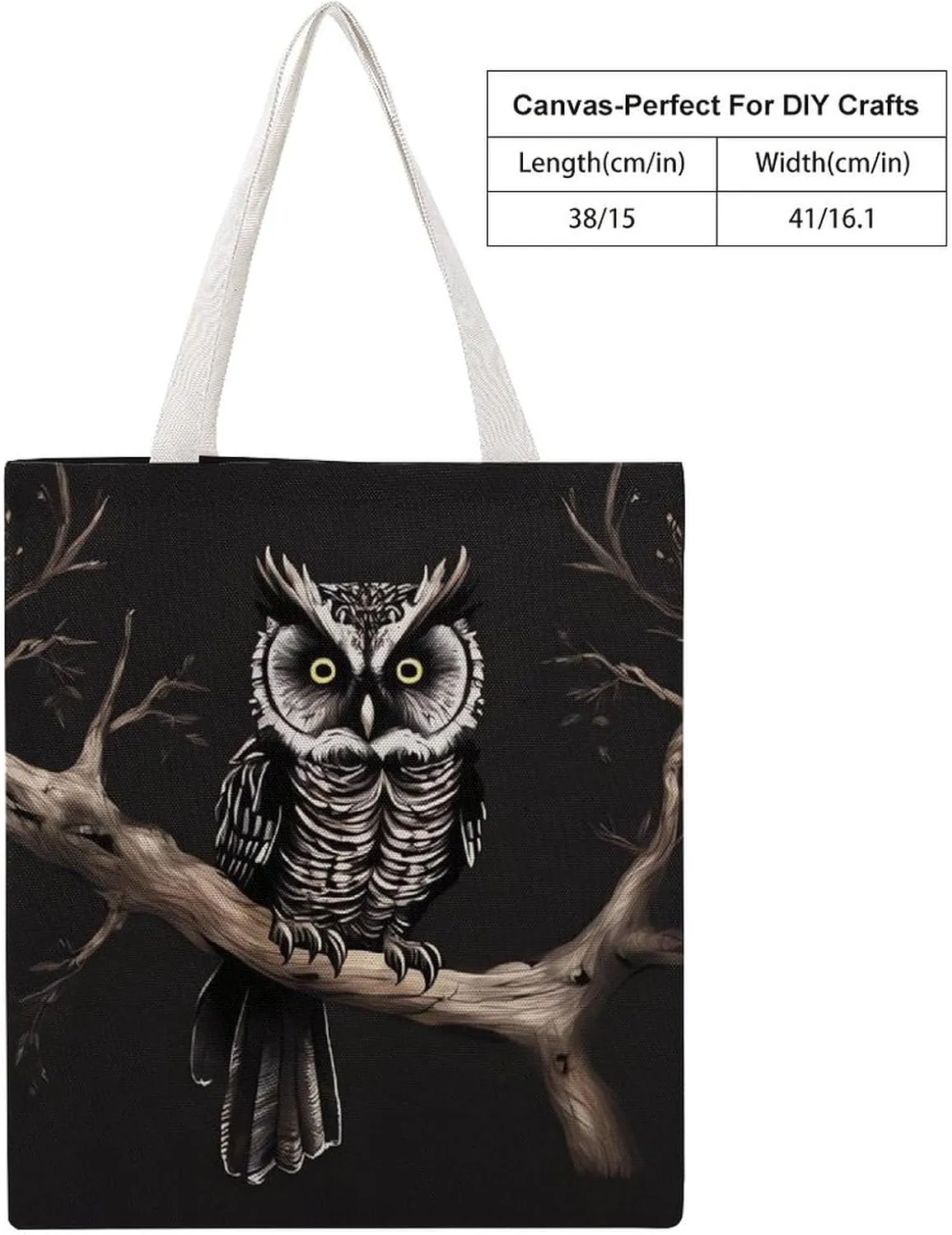 Tote Bag Laptop Handbag Gray Animals Grocery Bag Canvas Shoulder Bag Crossbody Bag for Travel