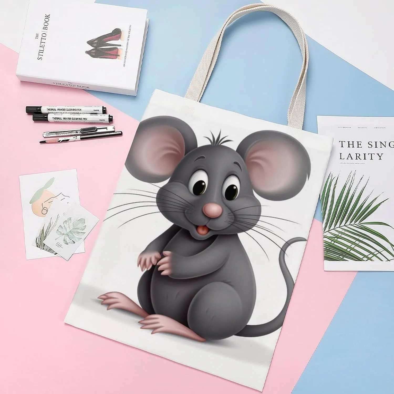 Tote Bag Laptop Handbag Harp Seal Painting Grocery Bag Canvas Shoulder Bag Crossbody Bag for Travel