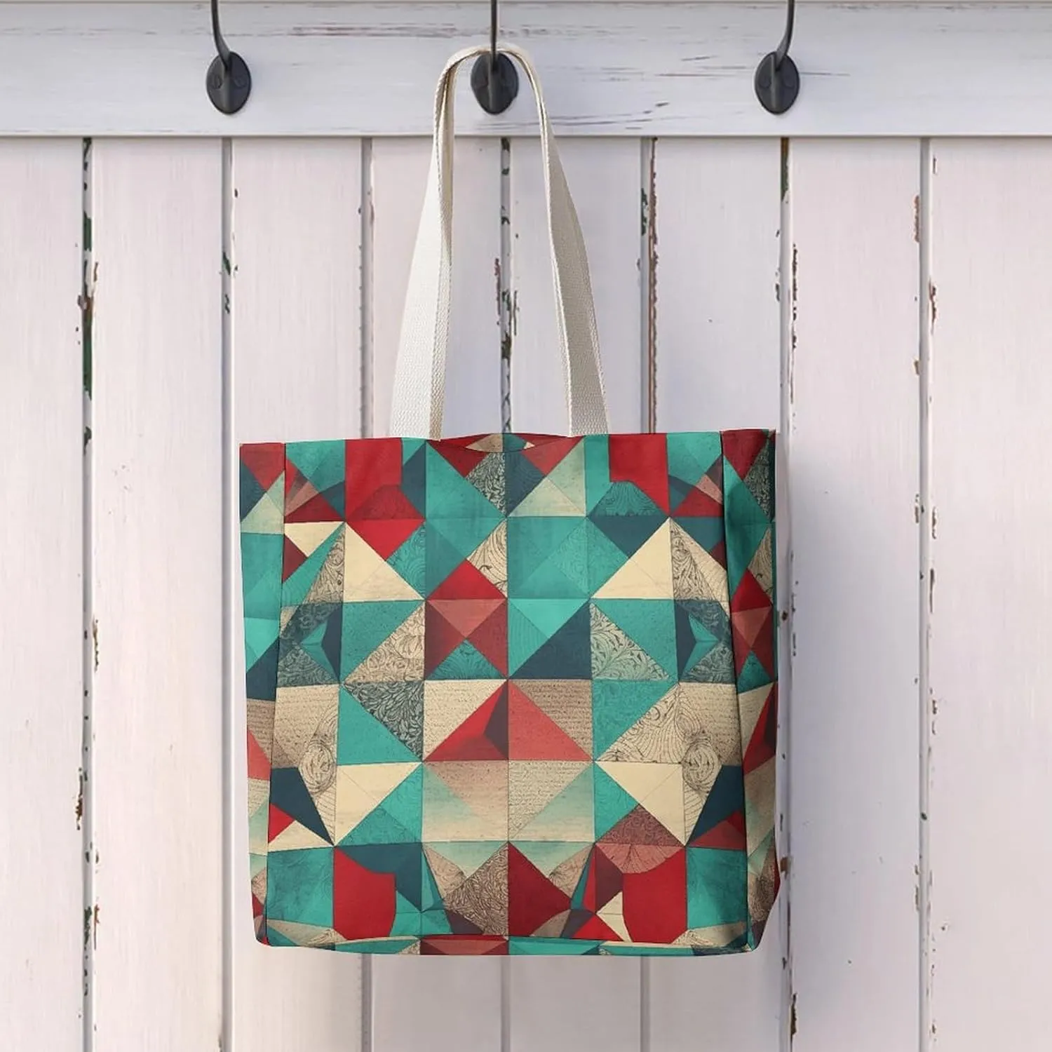 Tote Bag Laptop Handbag Small Hound Pattern Grocery Bag Canvas Shoulder Bag Crossbody Bag for Travel