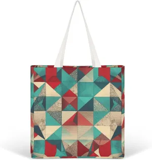 Tote Bag Laptop Handbag Small Hound Pattern Grocery Bag Canvas Shoulder Bag Crossbody Bag for Travel