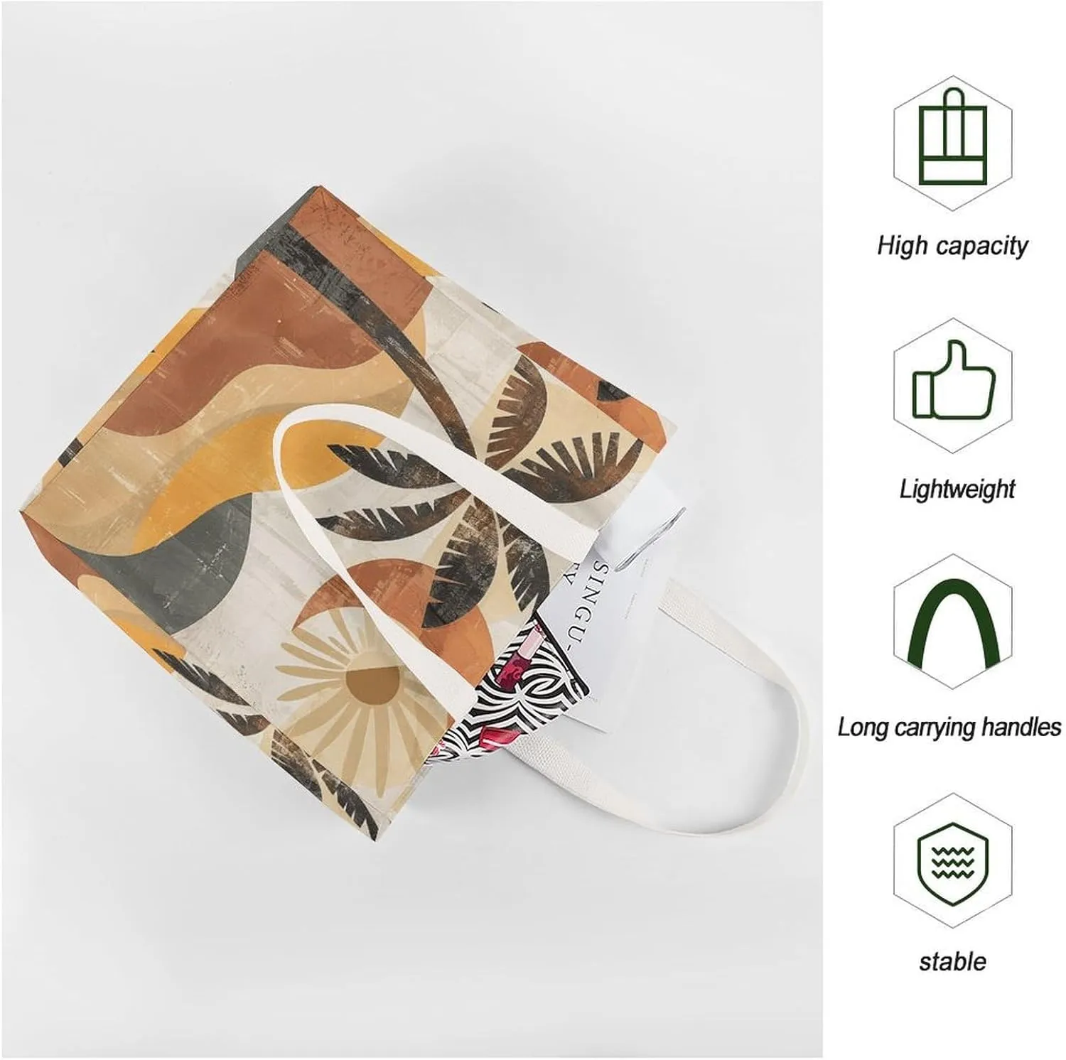 Tote Bag Laptop Handbag Standing in The Field Grocery Bag Canvas Shoulder Bag Crossbody Bag for Travel