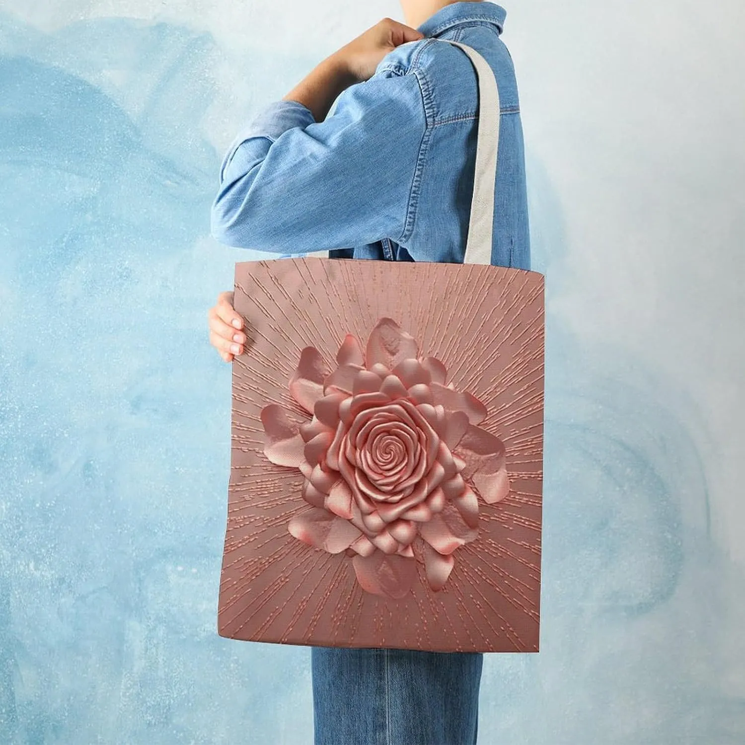 Tote Bag Laptop Handbag Steam Locomotive Train Grocery Bag Canvas Shoulder Bag Crossbody Bag for Travel