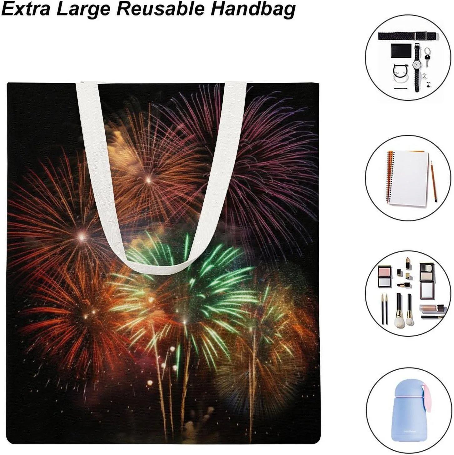Tote Bag Laptop Handbag Steam Locomotive Train Grocery Bag Canvas Shoulder Bag Crossbody Bag for Travel