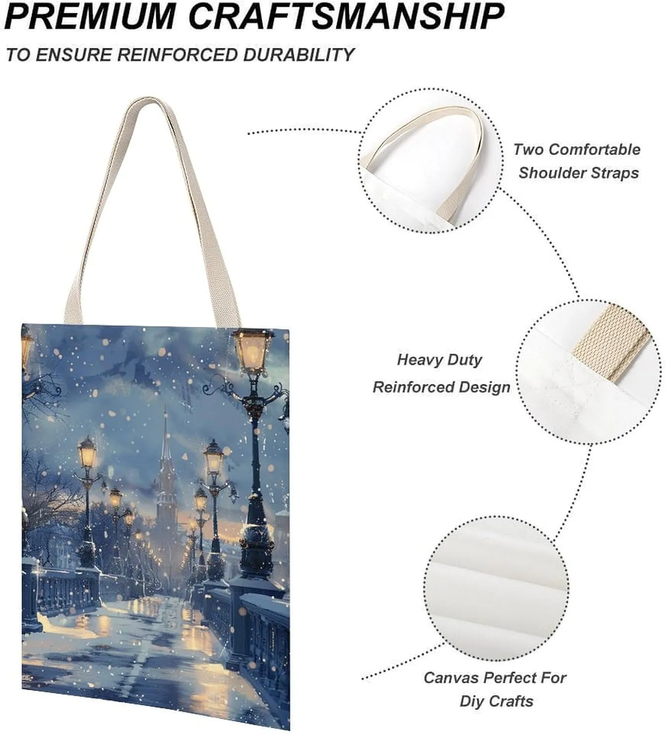 Tote Bag Laptop Handbag Wild Deer Grocery Bag Canvas Shoulder Bag Crossbody Bag for Travel