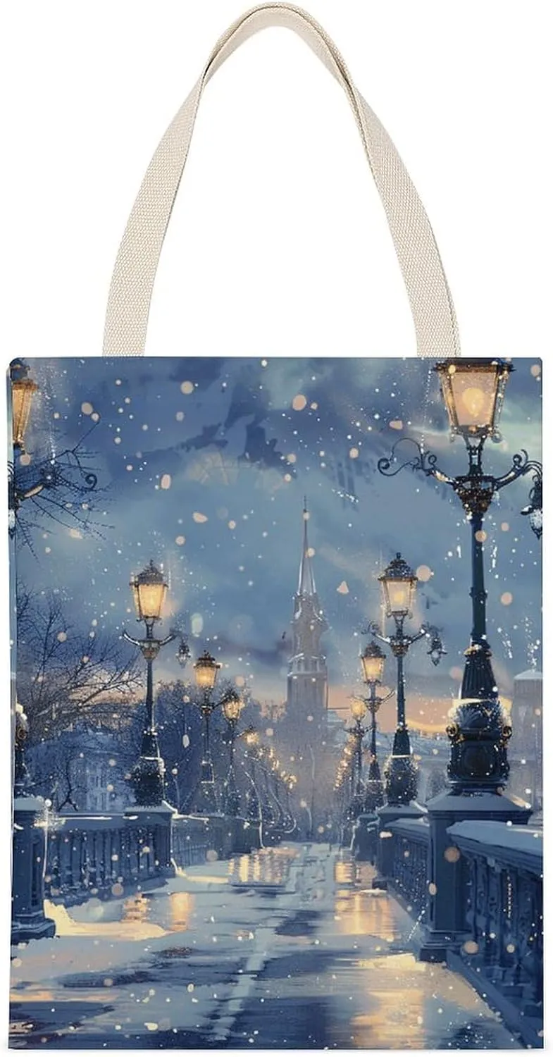 Tote Bag Laptop Handbag Wild Deer Grocery Bag Canvas Shoulder Bag Crossbody Bag for Travel
