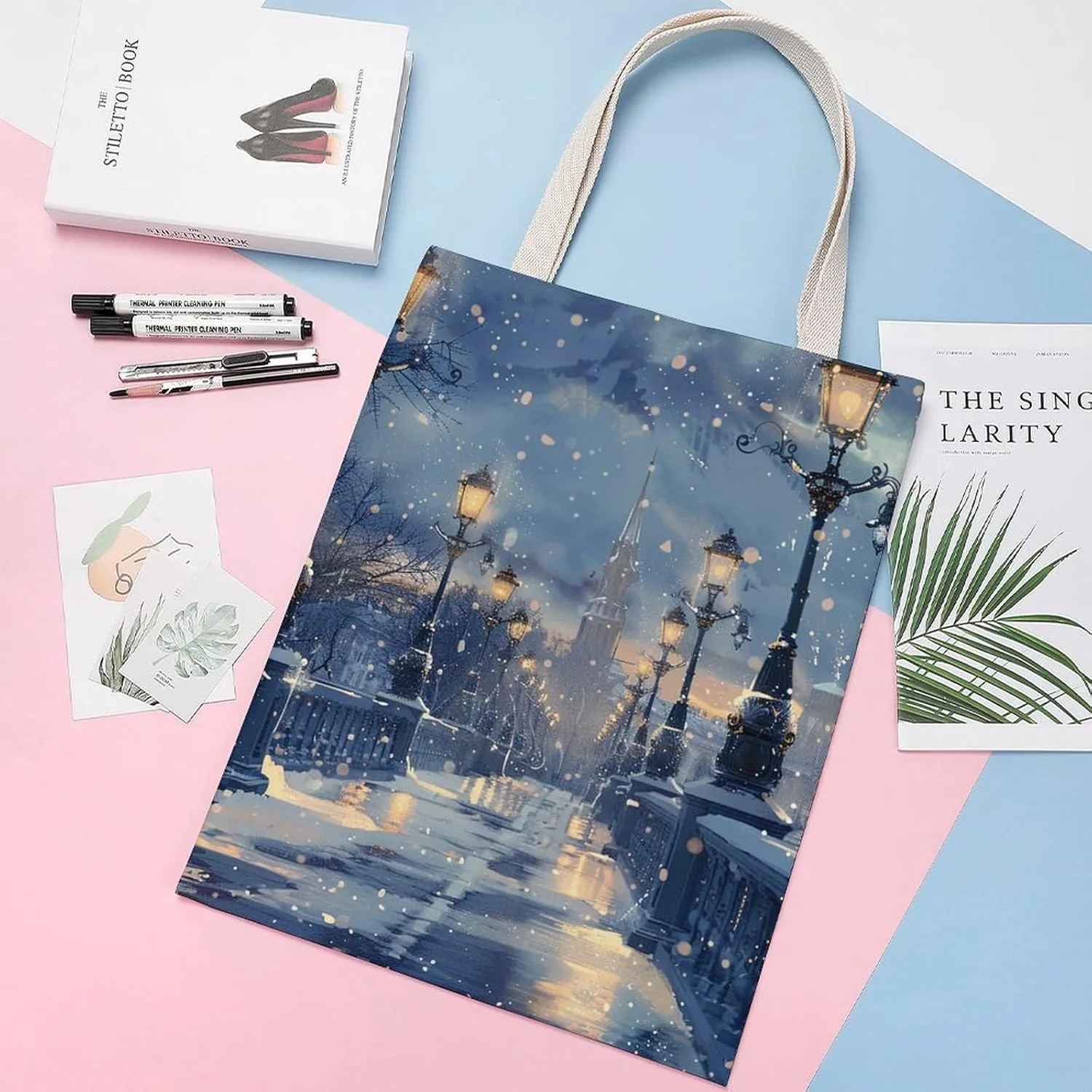 Tote Bag Laptop Handbag Wild Deer Grocery Bag Canvas Shoulder Bag Crossbody Bag for Travel