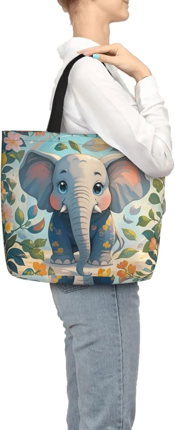 Tote Bag Large Capacity Grocery Bag With Zipper Pitbull Dogs Shopping Bag Shoulder Bag for Women