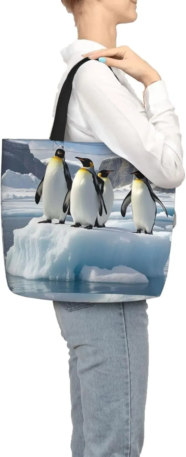 Tote Bag Large Capacity Grocery Bag With Zipper Pitbull Dogs Shopping Bag Shoulder Bag for Women