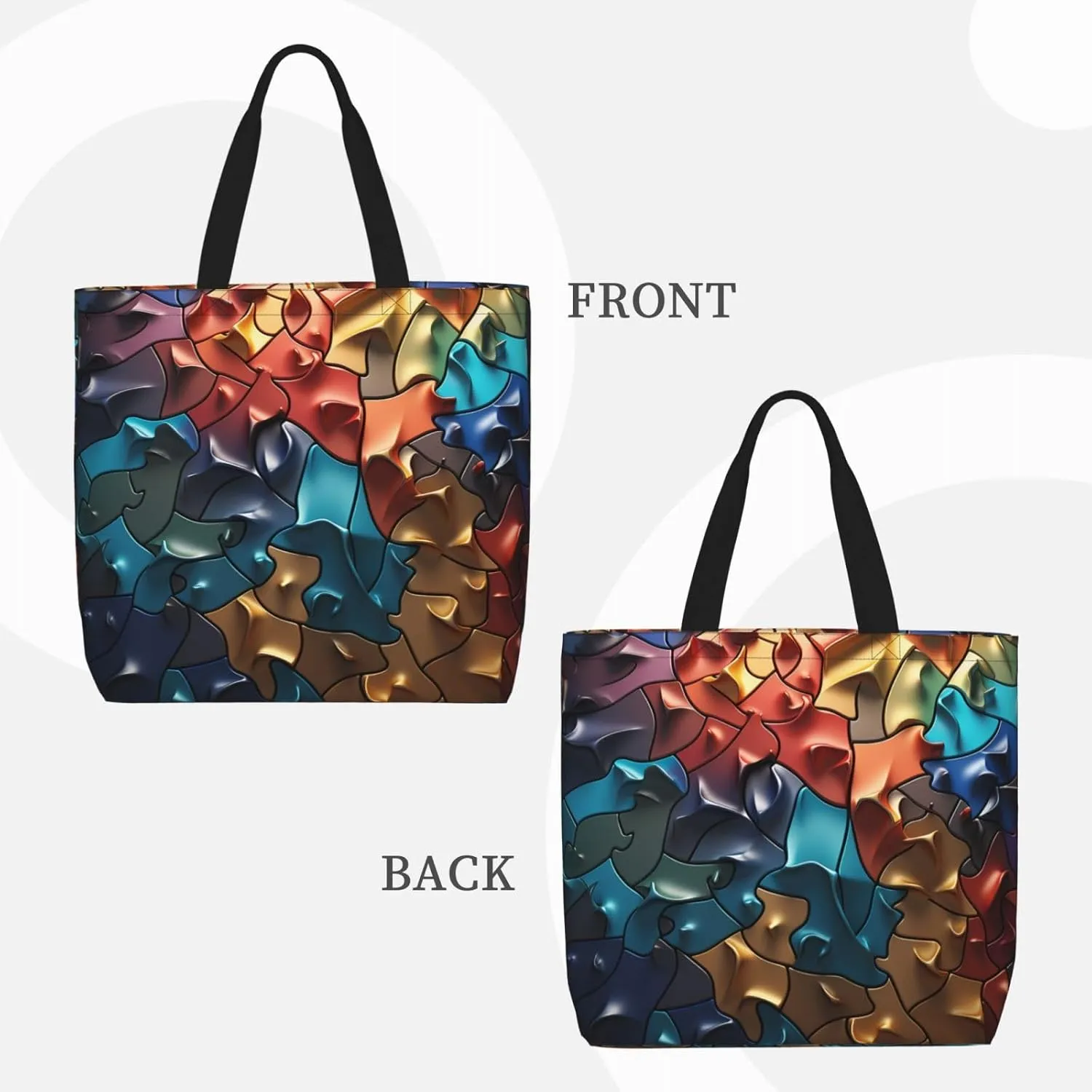 Tote Bag Large Capacity Grocery Bag With Zipper Red Christmas Tree Shopping Bag Shoulder Bag for Women