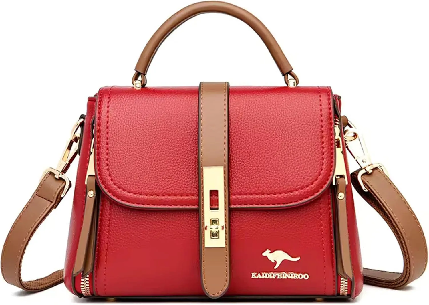 Trendy Leather Top Handle Crossbody Handbags For Women Popular Shoulder Purse For Women Luxury Small Satchel Purse For Women