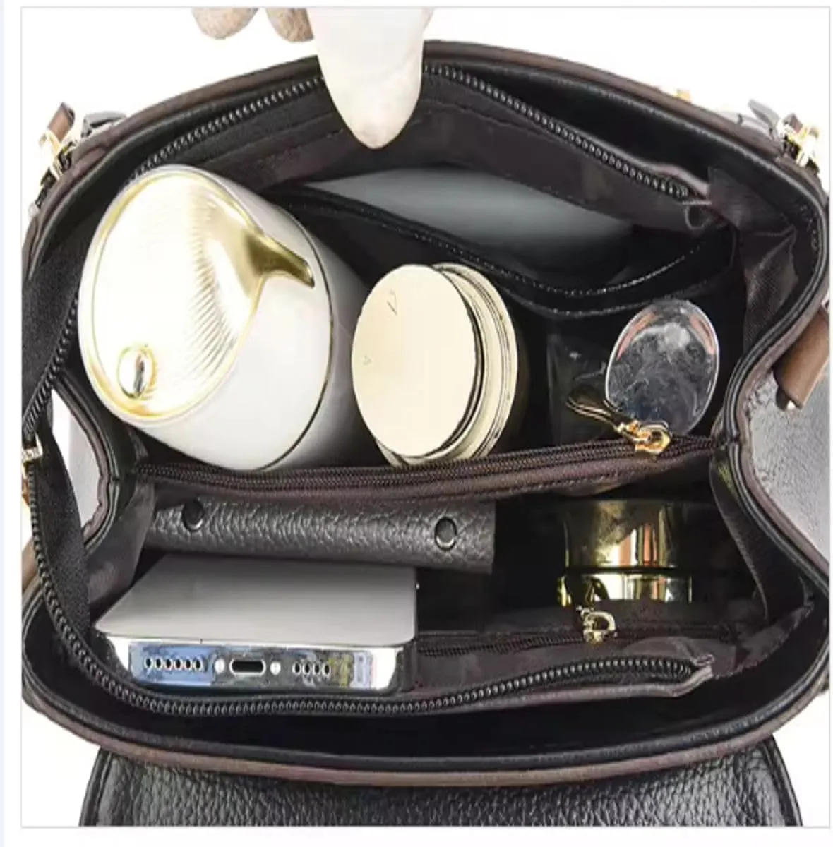 Trendy Leather Top Handle Crossbody Handbags For Women Popular Shoulder Purse For Women Luxury Small Satchel Purse For Women