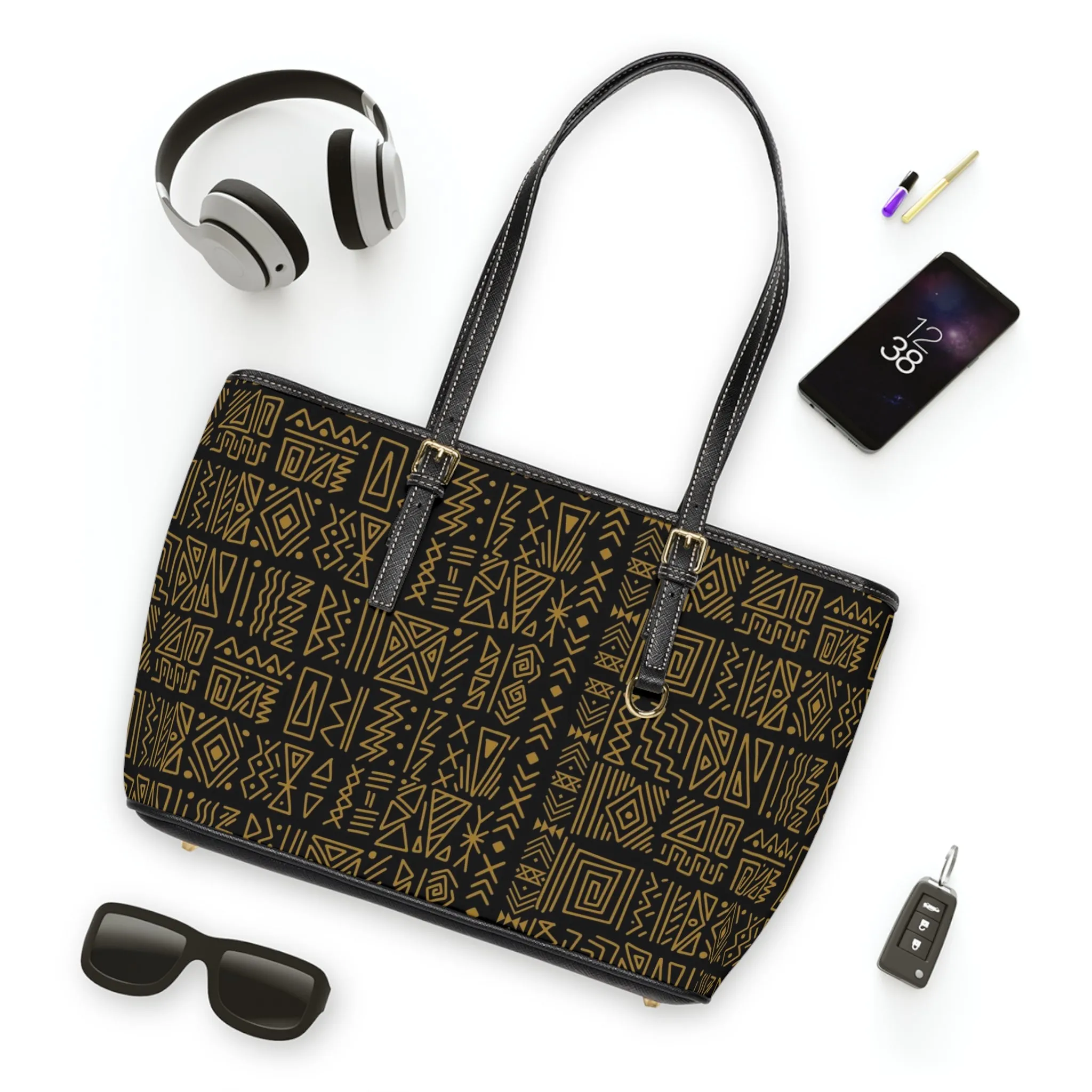 Tribal officials PU Leather Shoulder Bag