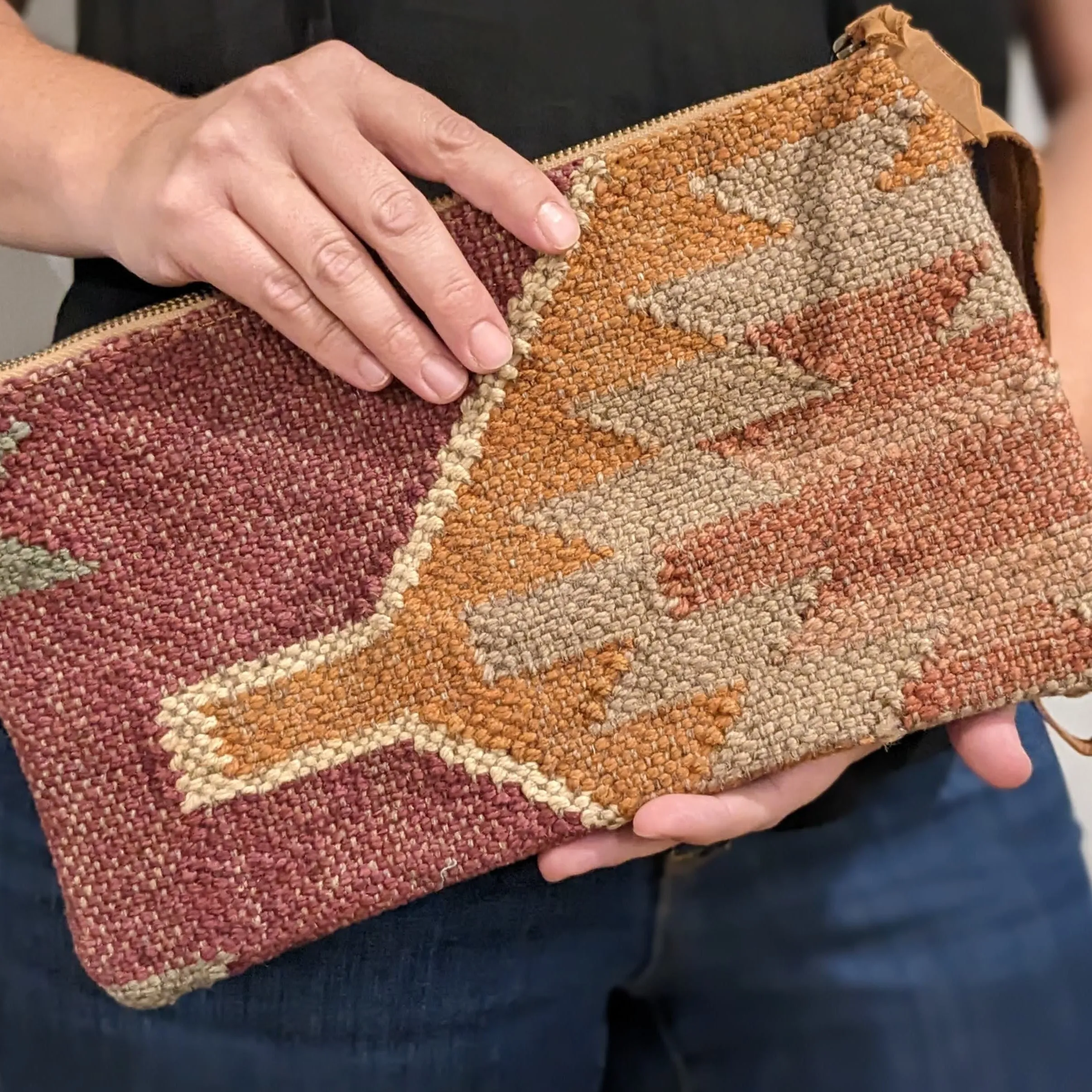 Tribal Print Kilim Clutch