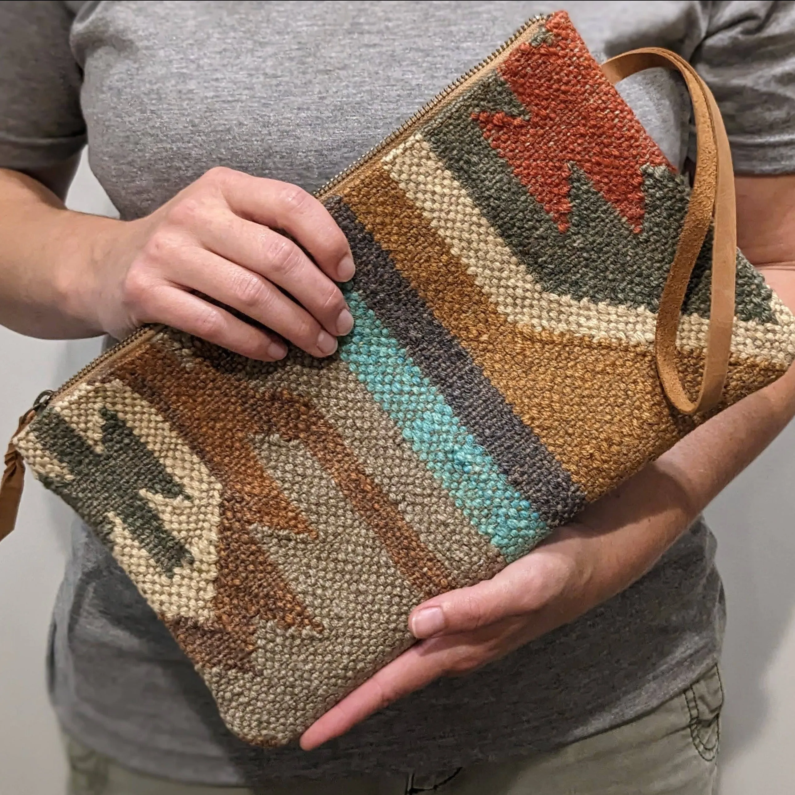 Tribal Print Kilim Clutch