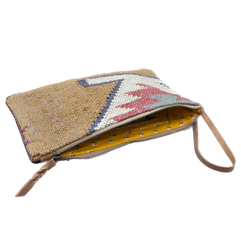 Tribal Print Kilim Clutch
