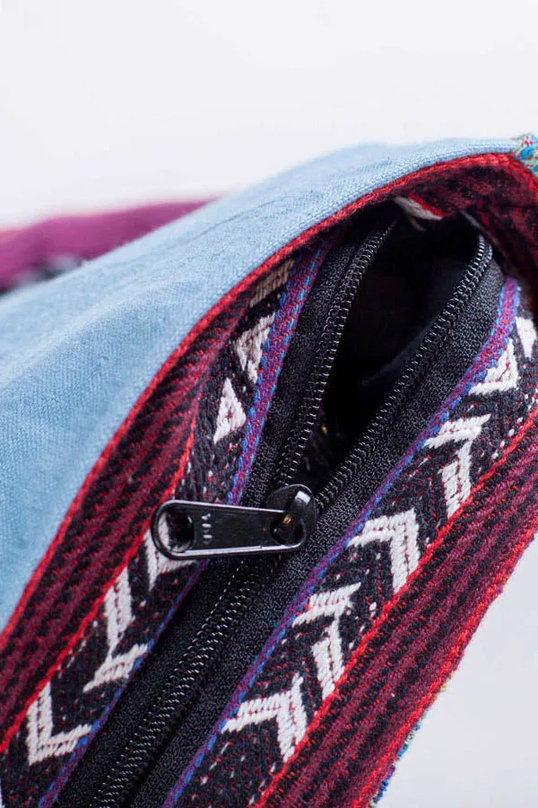Tribal Prints Gheri Crossbody Bag-Blue