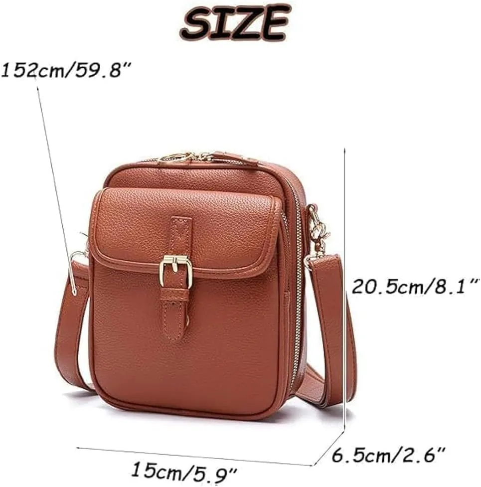 Urvashi Crossbody Leather Bag, Collaboraten1 Crossbody Leather Bag, Anti Theft Shoulder Bags