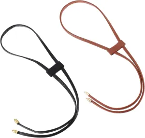 uxcell PU Leather Drawstring, 85.5cm/33.7" Detachable Pull String Purse Strap Bunches Pocket Accessories for Bucket Bag Shoulder Bag (Brown/Black)
