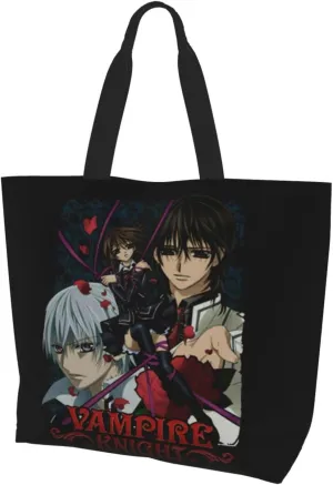 Vampire Knight Shoulder Bag Woman'S Large Capacity Storage Bag Shopping Bags For Beach Daily Travel