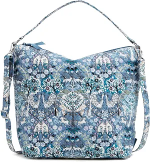 Vera Bradley Women's Cotton Oversized Hobo Shoulder Bag