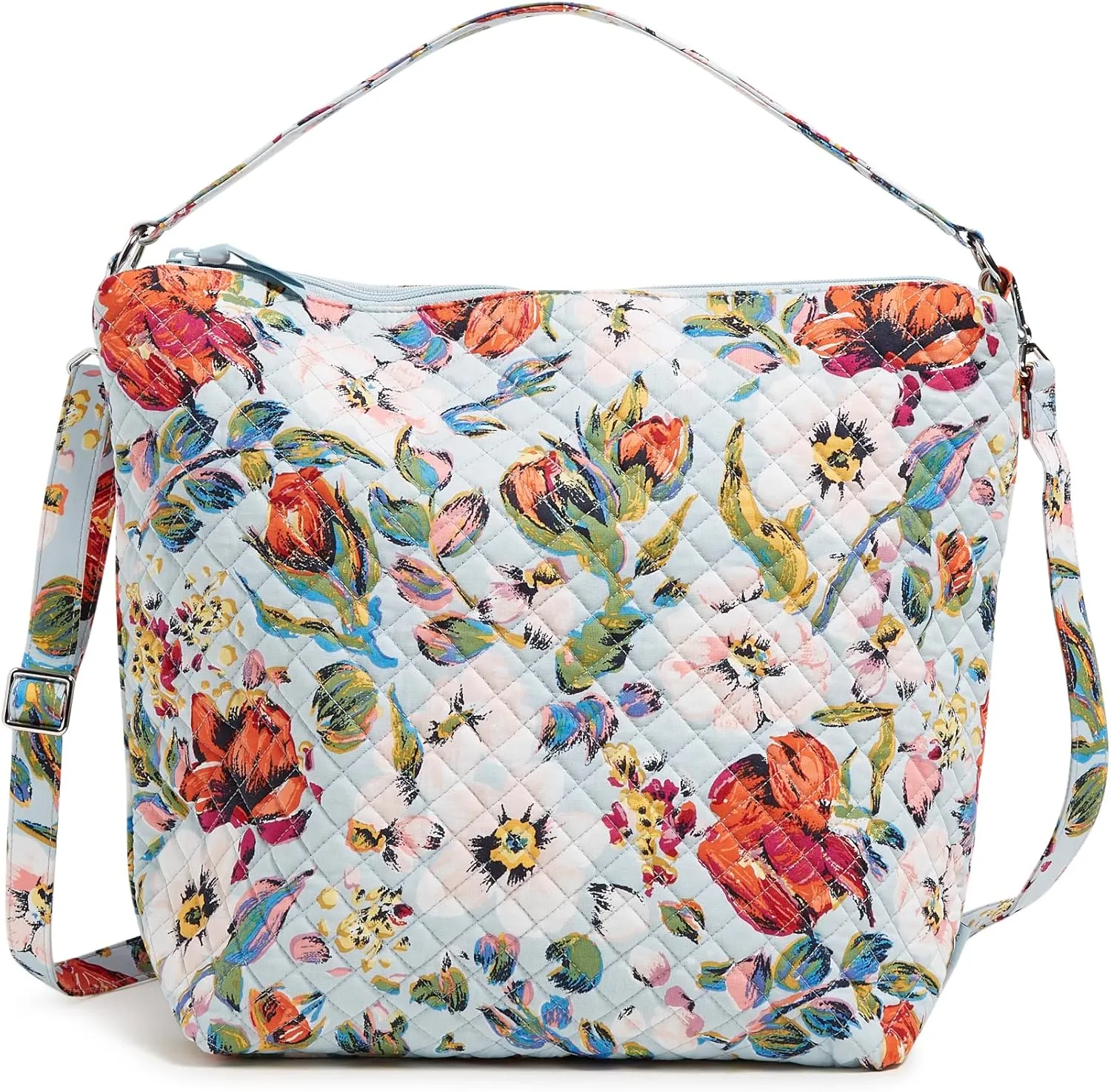 Vera Bradley Women's Cotton Oversized Hobo Shoulder Bag