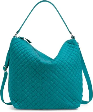 Vera Bradley Women's Cotton Oversized Hobo Shoulder Bag