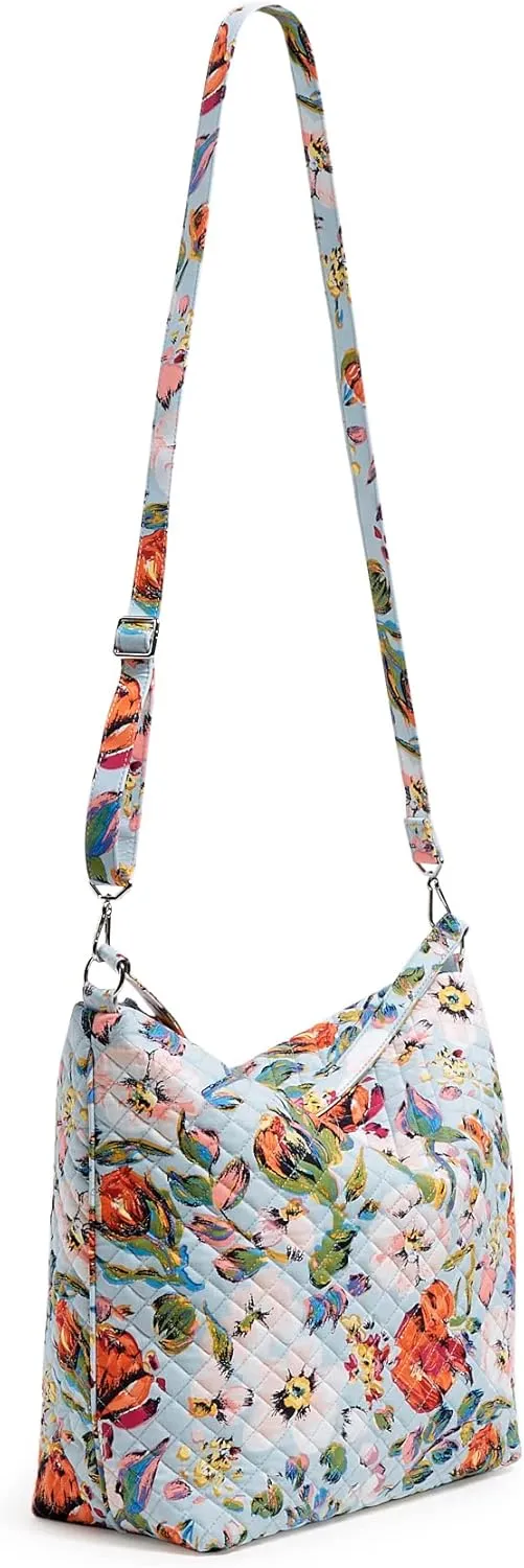 Vera Bradley Women's Cotton Oversized Hobo Shoulder Bag