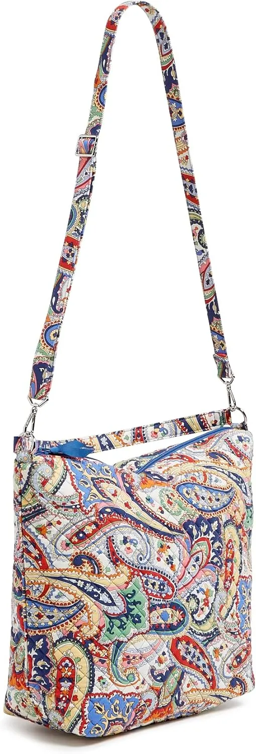 Vera Bradley Women's Cotton Oversized Hobo Shoulder Bag