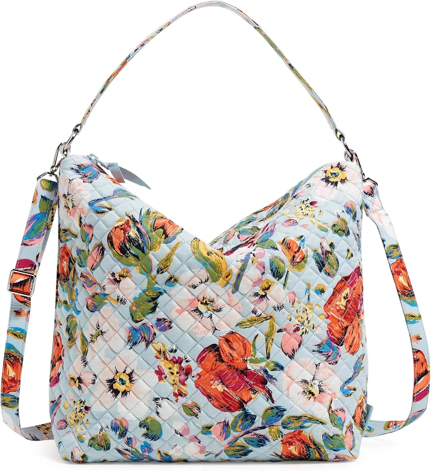 Vera Bradley Women's Cotton Oversized Hobo Shoulder Bag