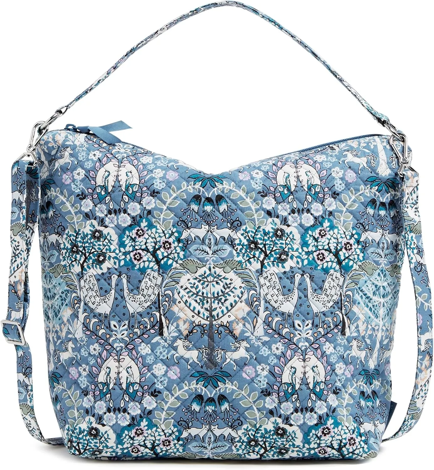 Vera Bradley Women's Cotton Oversized Hobo Shoulder Bag