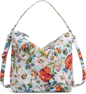 Vera Bradley Women's Cotton Oversized Hobo Shoulder Bag