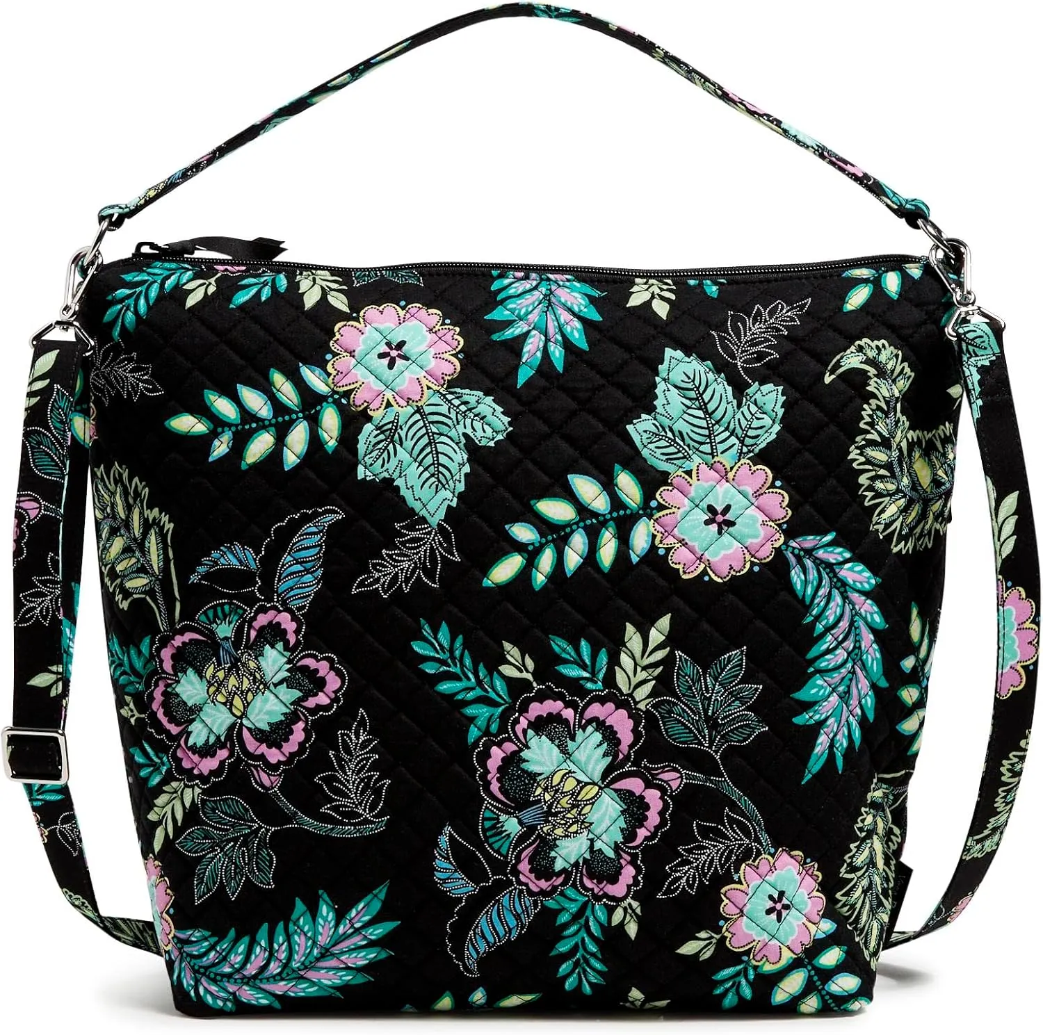 Vera Bradley Women's Cotton Oversized Hobo Shoulder Bag