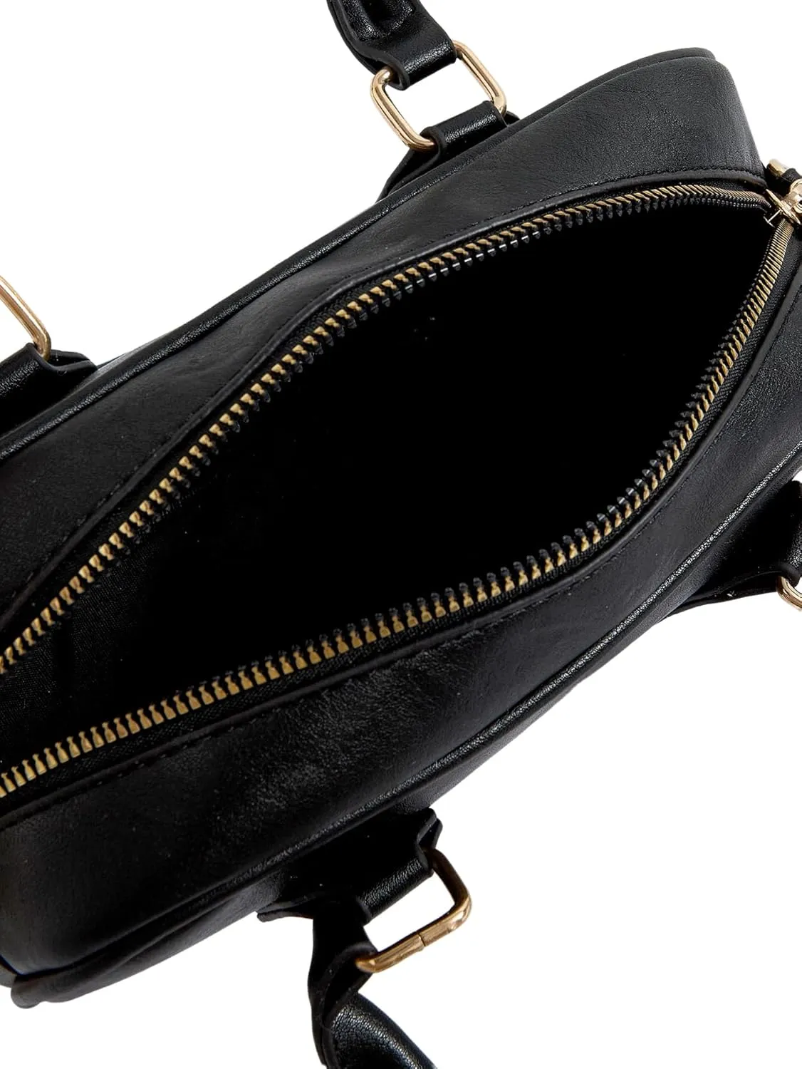 Verdusa Women's Bucket Leather Crossbody Satchel Bags Retro Top Handle Clutch Bowling Bag
