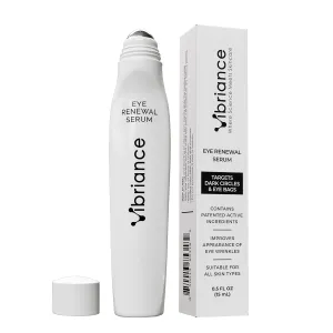 Vibriance Eye Renewal Serum - Dark Circles and Puffiness Treatment - Caffeine Formula for Reducing Bags