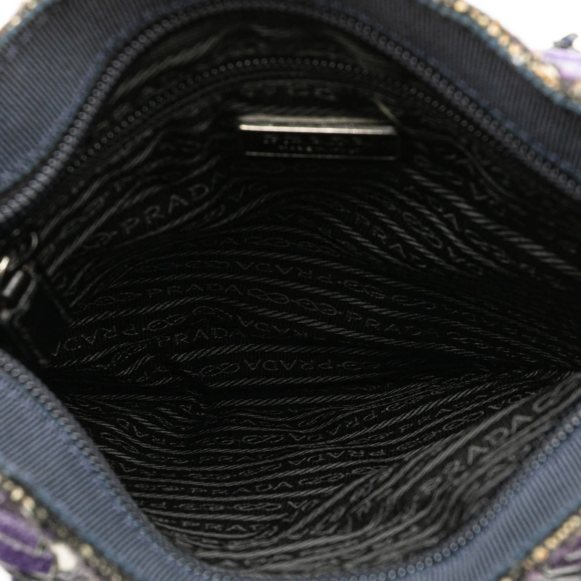 Vitello Trimmed Tweed Flat Tote