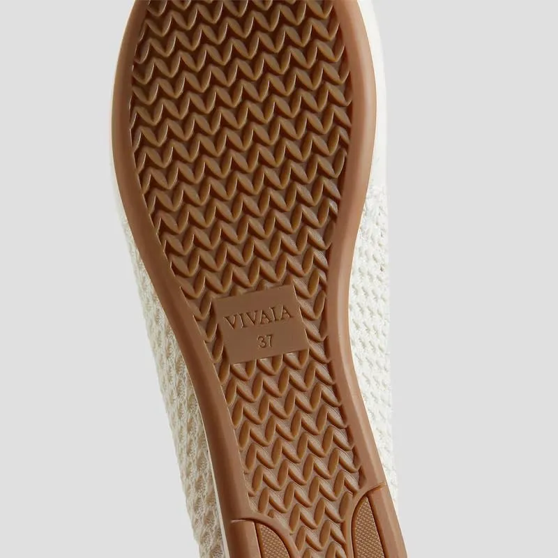 VIVAIA Yara Almond Toe Lace-Up Mesh Sneakers Flat