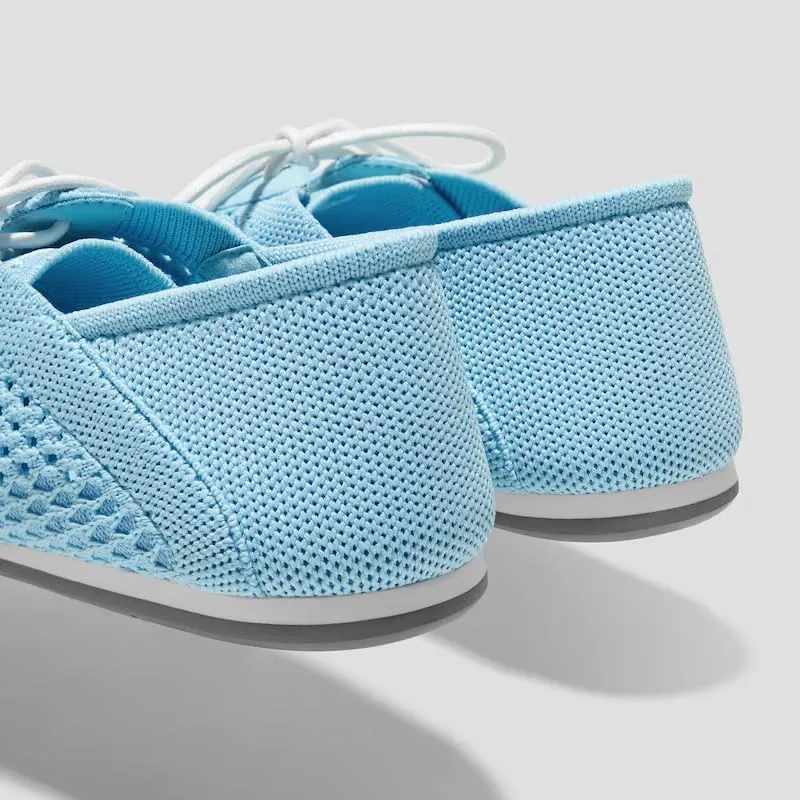 VIVAIA Yara Almond Toe Lace-Up Mesh Sneakers Flat