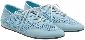 VIVAIA Yara Almond Toe Lace-Up Mesh Sneakers Flat