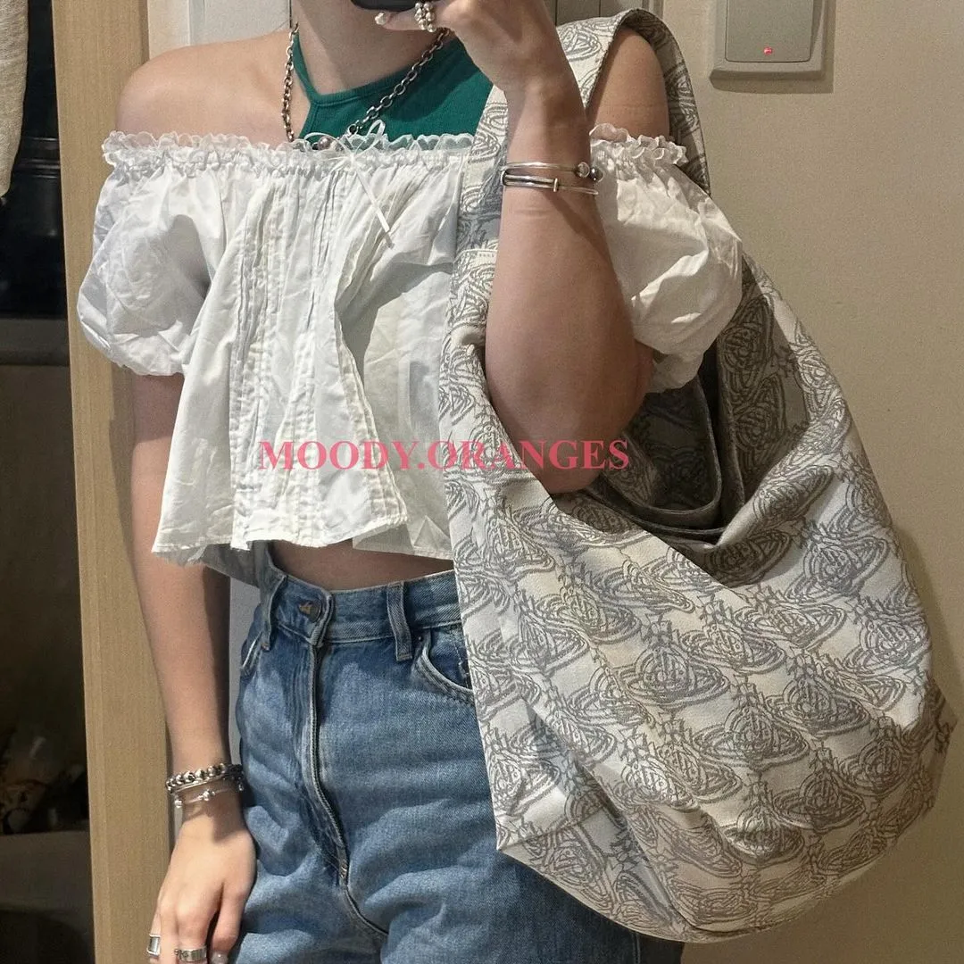 Vivienne Westwood 3D Orb Monogram Hobo Bag