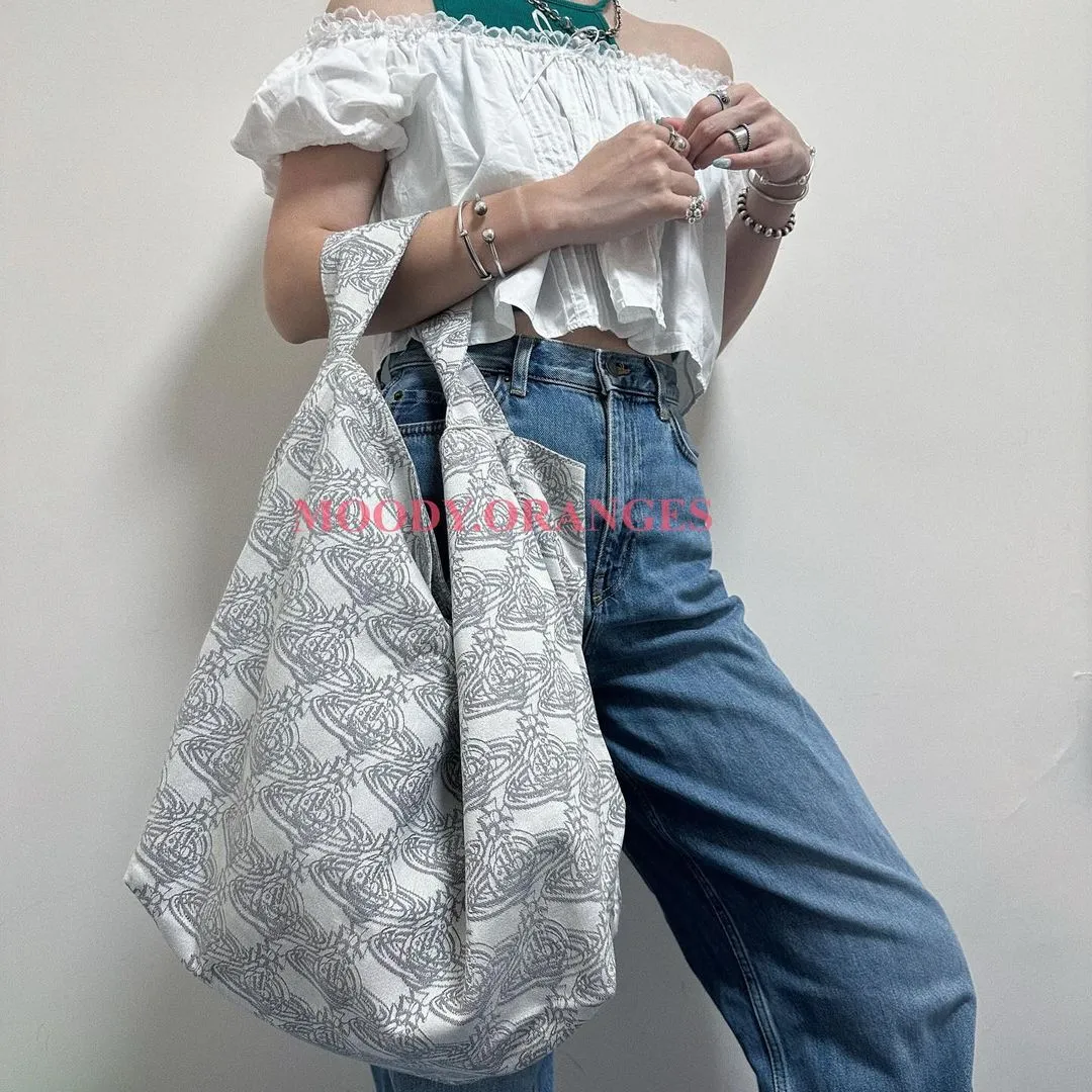 Vivienne Westwood 3D Orb Monogram Hobo Bag