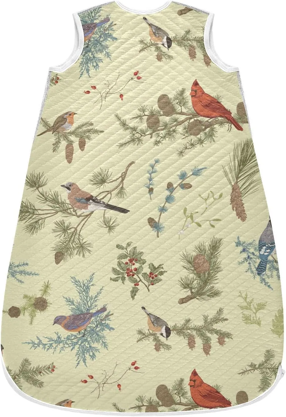 vvfelixl Robin Bird Baby Sleeping Bag Sleep Sack,Baby Wearable Blanket Sleep Suit for 0-6 Months