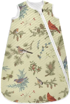 vvfelixl Robin Bird Baby Sleeping Bag Sleep Sack,Baby Wearable Blanket Sleep Suit for 0-6 Months