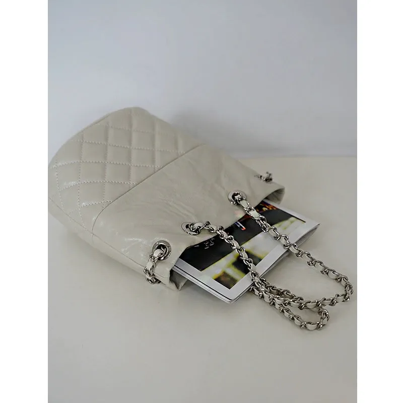 Waxed Cowhide Bucket Bag