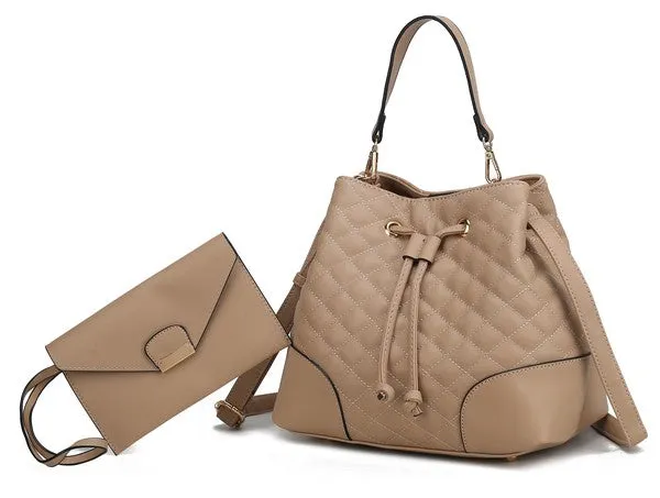 Wendy Bucket Bag with Wristlet by Mia K