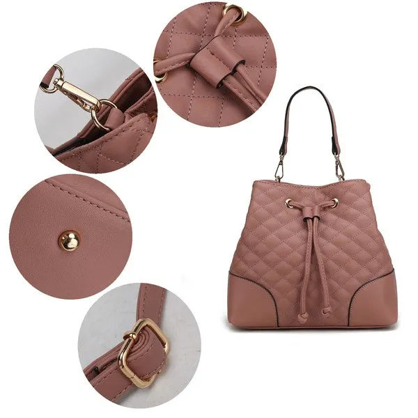 Wendy Bucket Bag with Wristlet by Mia K