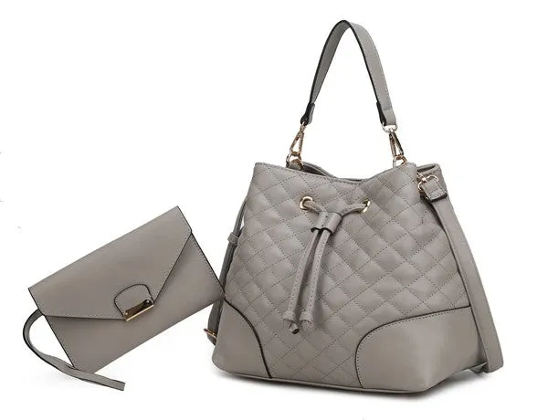 Wendy Bucket Bag with Wristlet by Mia K