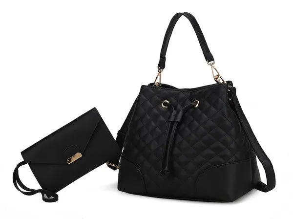 Wendy Bucket Bag with Wristlet by Mia K